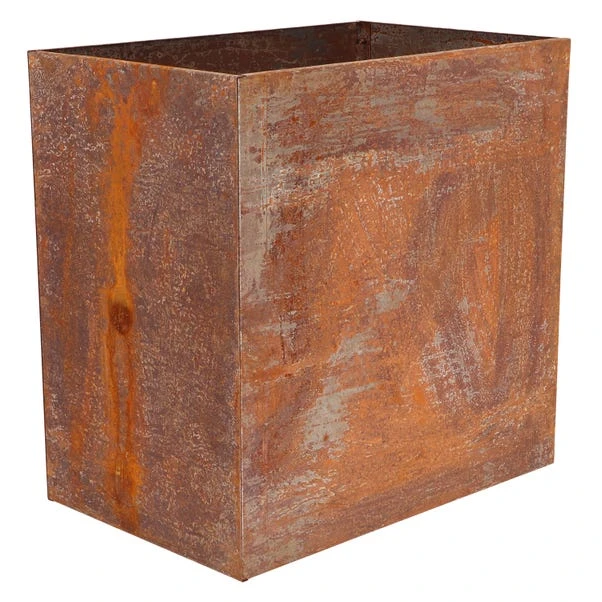 Fallen Fruits High Rectangular Rust Planter 2 Fallen Fruits High Rectangular Rust Planter - Image 2