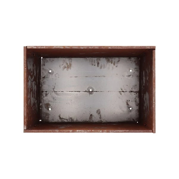 Fallen Fruits High Rectangular Rust Planter 4 Fallen Fruits High Rectangular Rust Planter - Image 4