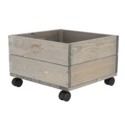 Fallen Fruits Small Rural Wooden Planter On Wheels -Tower Garden Outlet Store 30900150 alt02