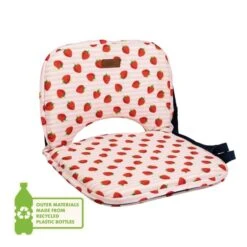 Strawberries & Cream 5 Position Fold Flat Picnic Chair With Carry Handle -Tower Garden Outlet Store 30911480 alt02