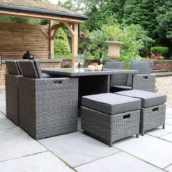 Paris 8 Seater Cube Dining Set -Tower Garden Outlet Store 30915680 alt01