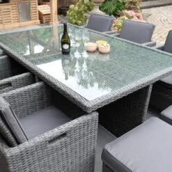 Paris 10 Seater Cube Dining Set 11 Paris 10 Seater Cube Dining Set -Tower Garden Outlet Store 30915681 alt02