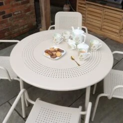 Porto 4 Seater Round Dining Set With Stacking Chairs 24 Porto 4 Seater Round Dining Set With Stacking Chairs -Tower Garden Outlet Store 30915709 alt04