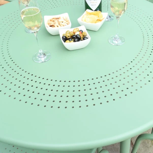 Porto 4 Seater Round Dining Set With Stacking Chairs 5 Porto 4 Seater Round Dining Set With Stacking Chairs - Image 5