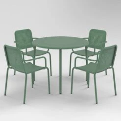 Porto 4 Seater Round Dining Set With Stacking Chairs 18 Porto 4 Seater Round Dining Set With Stacking Chairs -Tower Garden Outlet Store 30915710 alt05