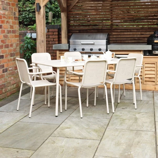 Porto 6 Seater Dining Set With Stacking Chairs 10 Porto 6 Seater Dining Set With Stacking Chairs - Image 10