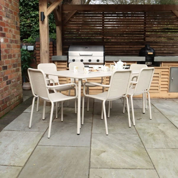 Porto 6 Seater Dining Set With Stacking Chairs 12 Porto 6 Seater Dining Set With Stacking Chairs - Image 12