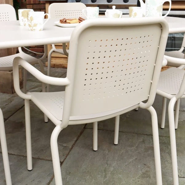 Porto 6 Seater Dining Set With Stacking Chairs 13 Porto 6 Seater Dining Set With Stacking Chairs - Image 13