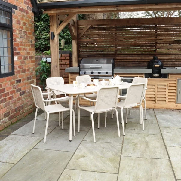 Porto 6 Seater Dining Set With Stacking Chairs 15 Porto 6 Seater Dining Set With Stacking Chairs - Image 15