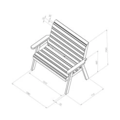 Freya 2 Seater Bench 9 Freya 2 Seater Bench -Tower Garden Outlet Store 30917453 alt09