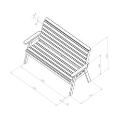 Freya 3 Seater Bench -Tower Garden Outlet Store 30917454 alt06