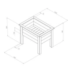 Deep Root Planter 1m -Tower Garden Outlet Store 30917460 alt08