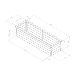 Narrow Sleeper Raised Bed -Tower Garden Outlet Store 30917466 alt04
