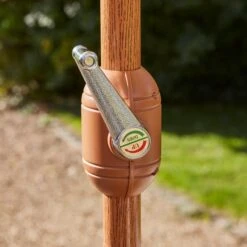 2.7m Cream Parasol With Wood Effect Pole 7 2.7m Cream Parasol With Wood Effect Pole -Tower Garden Outlet Store 30925737 alt02