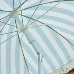 2m Striped Parasol With Fringe -Tower Garden Outlet Store 30925740 alt02