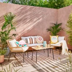 Singapore 4 Seater Conversation Set