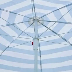 Blue And White Striped Beach Parasol -Tower Garden Outlet Store 30926657 alt03
