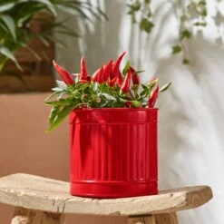 Small Bright Metal Plant Pot -Tower Garden Outlet Store 30926675