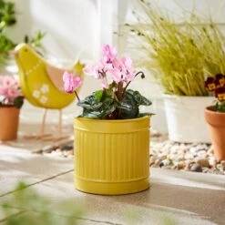Small Bright Metal Plant Pot -Tower Garden Outlet Store 30926676