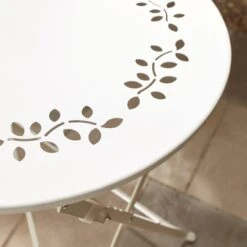 Churchgate 60cm Metal Bistro Set, Sandstone -Tower Garden Outlet Store 30927249 alt04