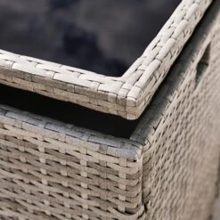 Grey Rattan 4 Seater Dining Cube Set 11 Grey Rattan 4 Seater Dining Cube Set -Tower Garden Outlet Store 30927273 alt03