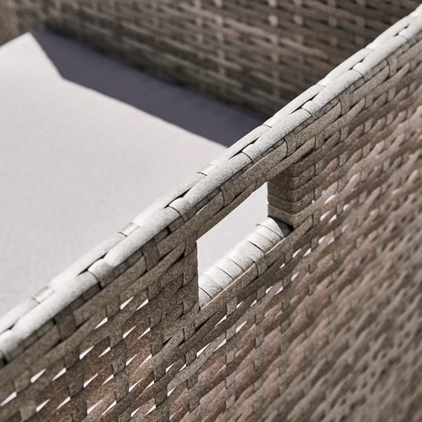 Grey Rattan 4 Seater Dining Cube Set 5 Grey Rattan 4 Seater Dining Cube Set - Image 5