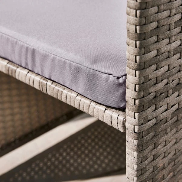 Grey Rattan 4 Seater Dining Cube Set 6 Grey Rattan 4 Seater Dining Cube Set - Image 6