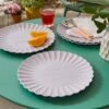 Lilac Scallop Picnic Plate