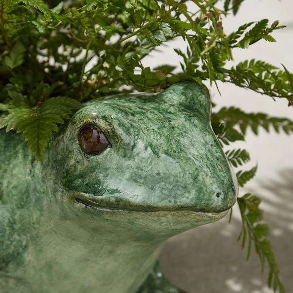 Resin Frog Plant Pot 2 Resin Frog Plant Pot - Image 2