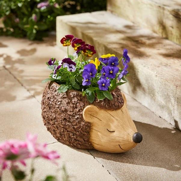 Resin Hedgehog Plant Pot 1 Resin Hedgehog Plant Pot