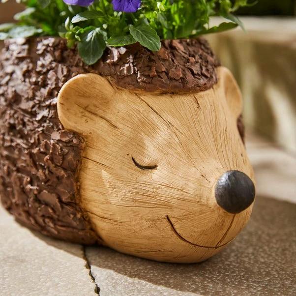 Resin Hedgehog Plant Pot 2 Resin Hedgehog Plant Pot - Image 2