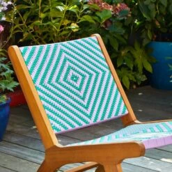 Sophie Robinson Jade & Lilac Pavilion Deck Chair -Tower Garden Outlet Store 30934743 alt02