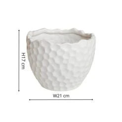 Kew Botanical White Textured Plant Pot 5 Kew Botanical White Textured Plant Pot -Tower Garden Outlet Store 30937023 alt01