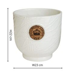 Kew Leaf Embossed Cork Plant Pot -Tower Garden Outlet Store 30937061 alt01