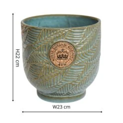 Kew Leaf Embossed Cork Plant Pot -Tower Garden Outlet Store 30937063 alt01