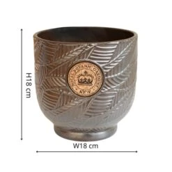 Kew Leaf Embossed Cork Plant Pot -Tower Garden Outlet Store 30937064 alt01