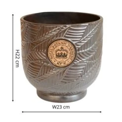 Kew Leaf Embossed Cork Plant Pot -Tower Garden Outlet Store 30937065 alt01