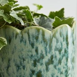 Scalloped Ceramic Plant Pot 16 Scalloped Ceramic Plant Pot -Tower Garden Outlet Store 30944939 alt01
