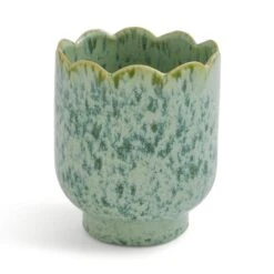 Scalloped Ceramic Plant Pot 17 Scalloped Ceramic Plant Pot -Tower Garden Outlet Store 30944939 alt02