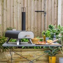 Return - Zanussi Wood Pellet Pizza Oven With Paddle & Cover