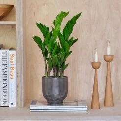 Ribbed Ceramic Plant Pot 12 Ribbed Ceramic Plant Pot -Tower Garden Outlet Store 30971668