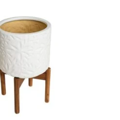 Aspen Flower Ceramic Plant Pot With Stand 20 Aspen Flower Ceramic Plant Pot With Stand -Tower Garden Outlet Store 30976774 alt02