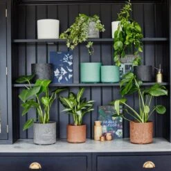 Set Of 2 Celine Recycled Plant Pots 19 Set Of 2 Celine Recycled Plant Pots -Tower Garden Outlet Store 30976814 alt09