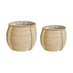 Set Of 2 Pando Seagrass Plant Pots -Tower Garden Outlet Store 30976815 alt02