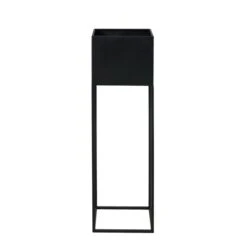 Set Of 2 Square Graphite Metal Plant Stands -Tower Garden Outlet Store 30983205 alt03