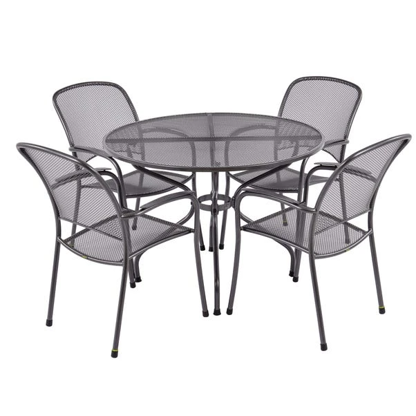 Pacific Lifestyle Carlo Round 4 Seater Dining Set 2 Pacific Lifestyle Carlo Round 4 Seater Dining Set - Image 2
