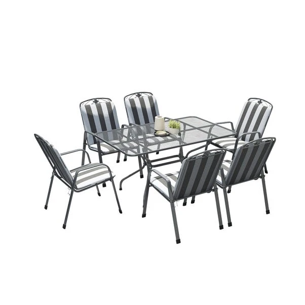 Pacific Lifestyle Savoy Rectangular 6 Seater Dining Set With Cushions 9 Pacific Lifestyle Savoy Rectangular 6 Seater Dining Set With Cushions - Image 9