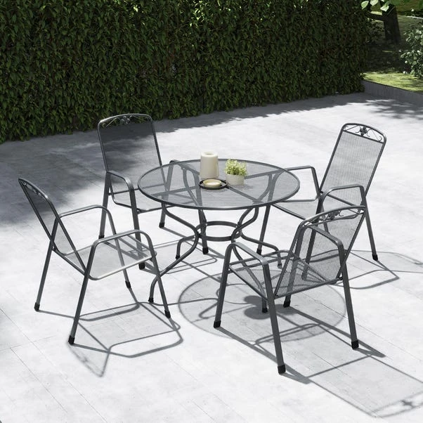 Pacific Lifestyle Elegance Round 4 Seater Dining Set 2 Pacific Lifestyle Elegance Round 4 Seater Dining Set - Image 2