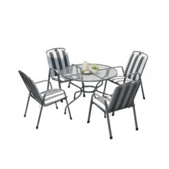 Pacific Lifestyle Elegance Round 4 Seater Dining Set With Cushions -Tower Garden Outlet Store 30984359 alt08