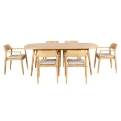 Pacific Lifestyle Salita Outdoor 6 Seater Dining Set -Tower Garden Outlet Store 30984373 alt04